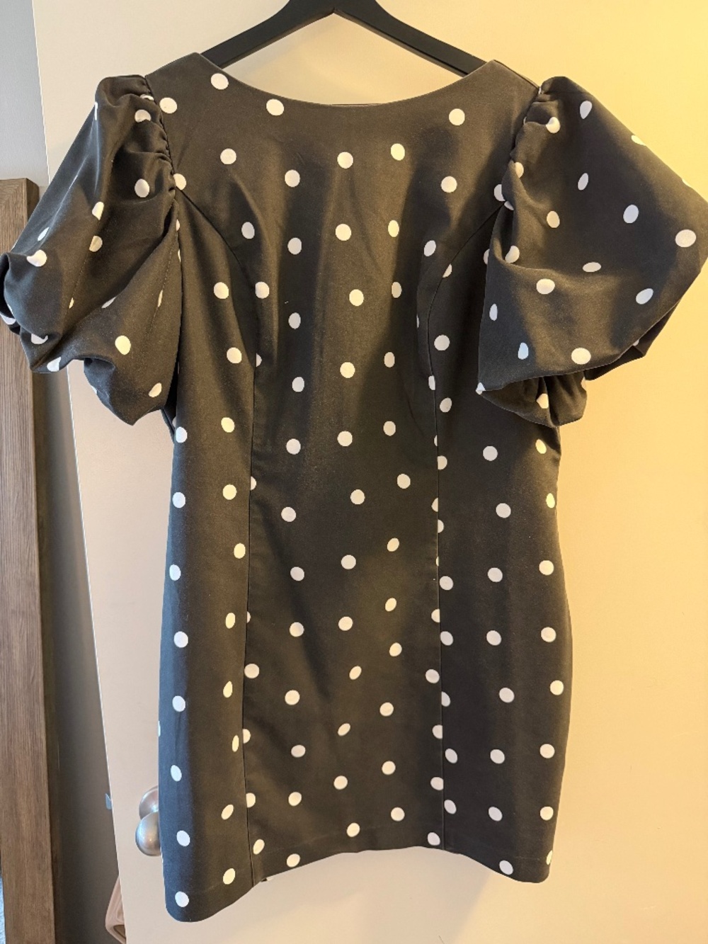 Express: Black and White Polka Dot Dress